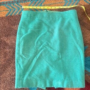 J. Crew Aqua Pencil Skirt